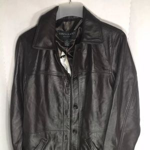 Centigrade Soft Leather Jacket M Dark Broen